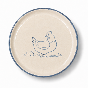 Kinderteller „Henne“ - handbemalt, Ø 20 cm